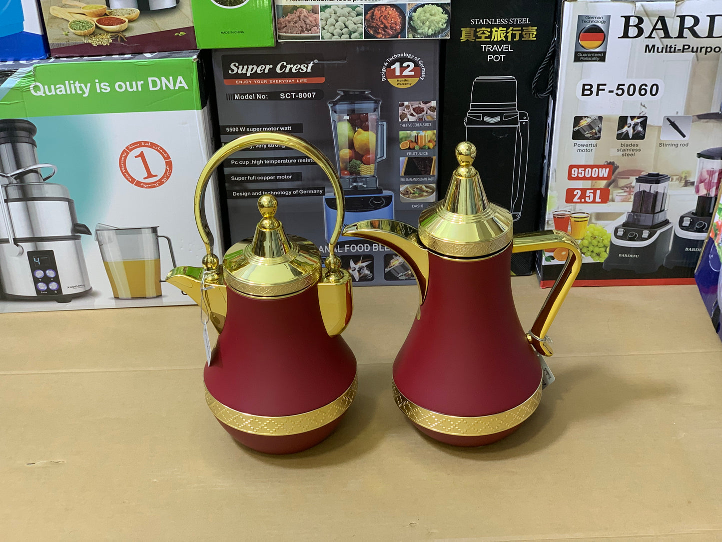 Pack of 2 Vacuum Flask |Arbic and Turkish Design 2 Pieces Thermos Set 1000ml
