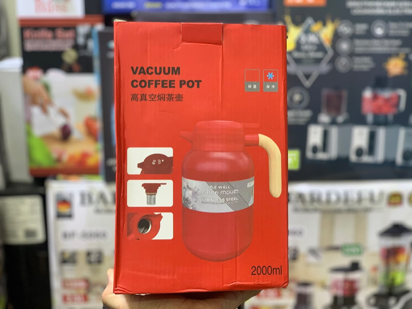 Digital vacuum Flask 2L | Digital Vacuum Thermos | Vacuum Pot Stainless Steel