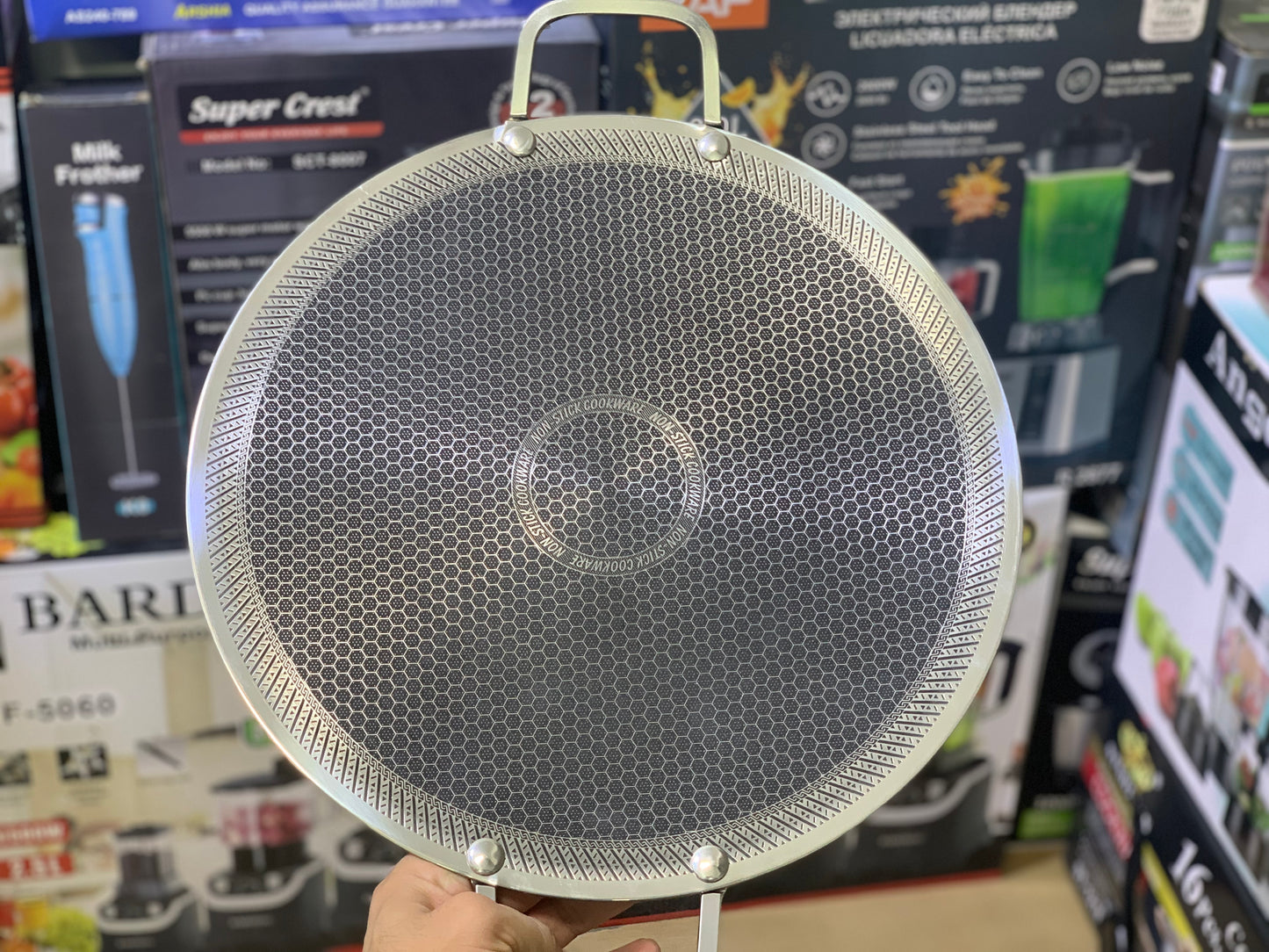 Laser Coating Honeycomb pattern New design Tawa | sus316 stainless steel