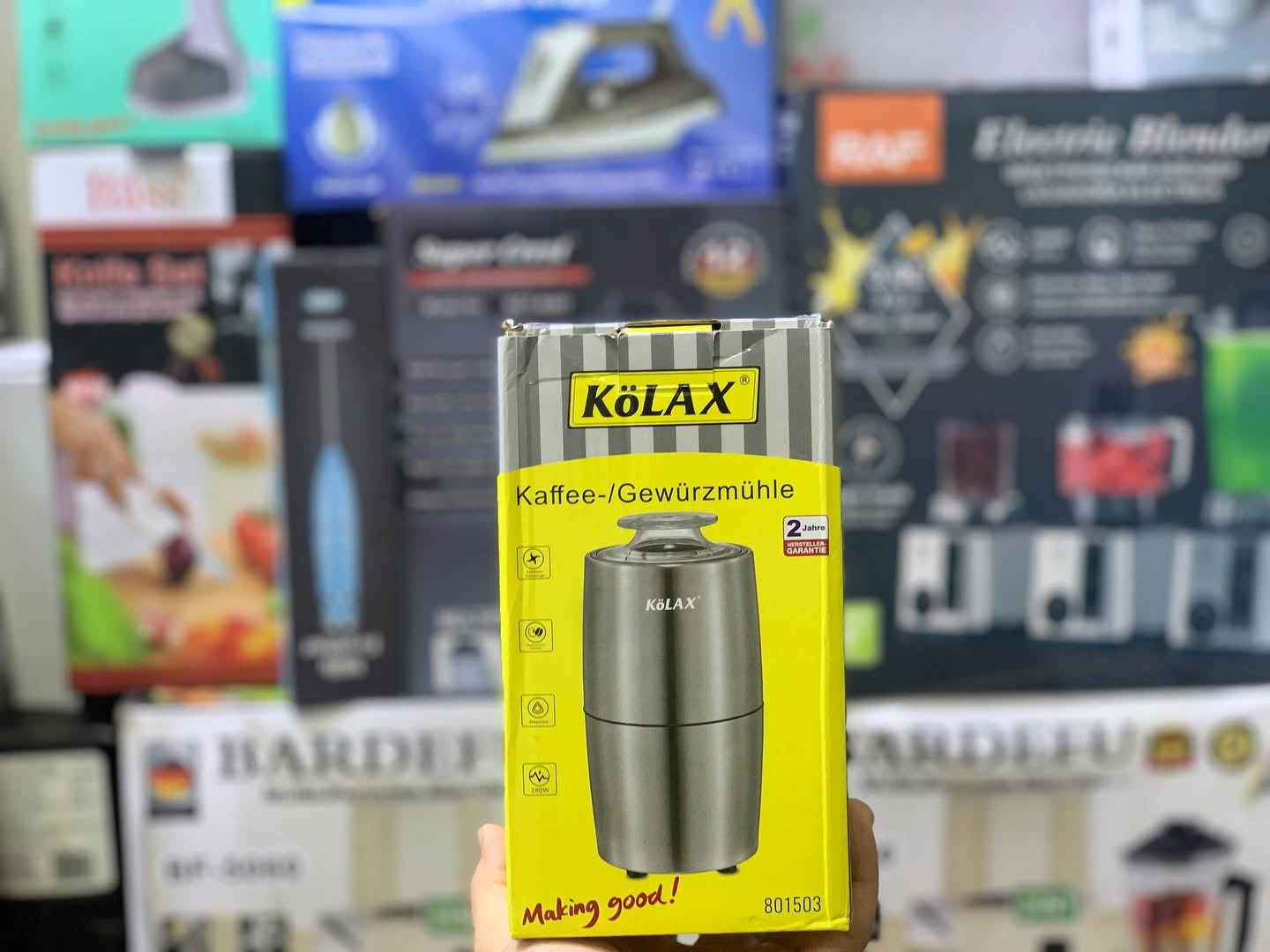 Kolax Coffee and Spice grinder 280 watt stainless steel Blade