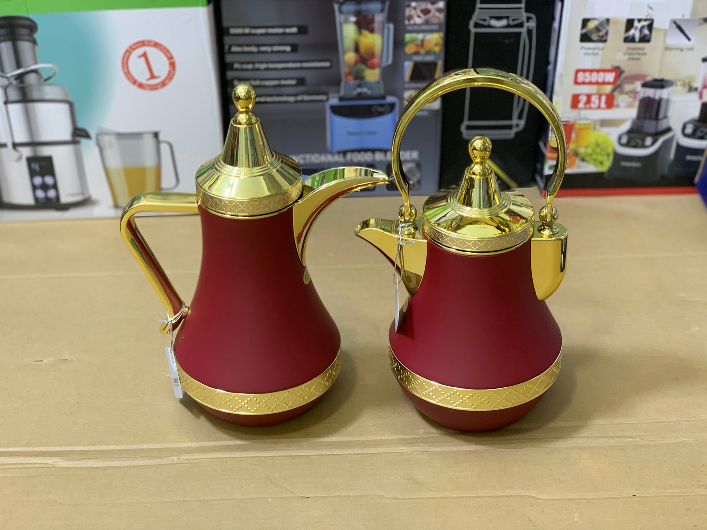 Pack of 2 Vacuum Flask |Arbic and Turkish Design 2 Pieces Thermos Set 1000ml