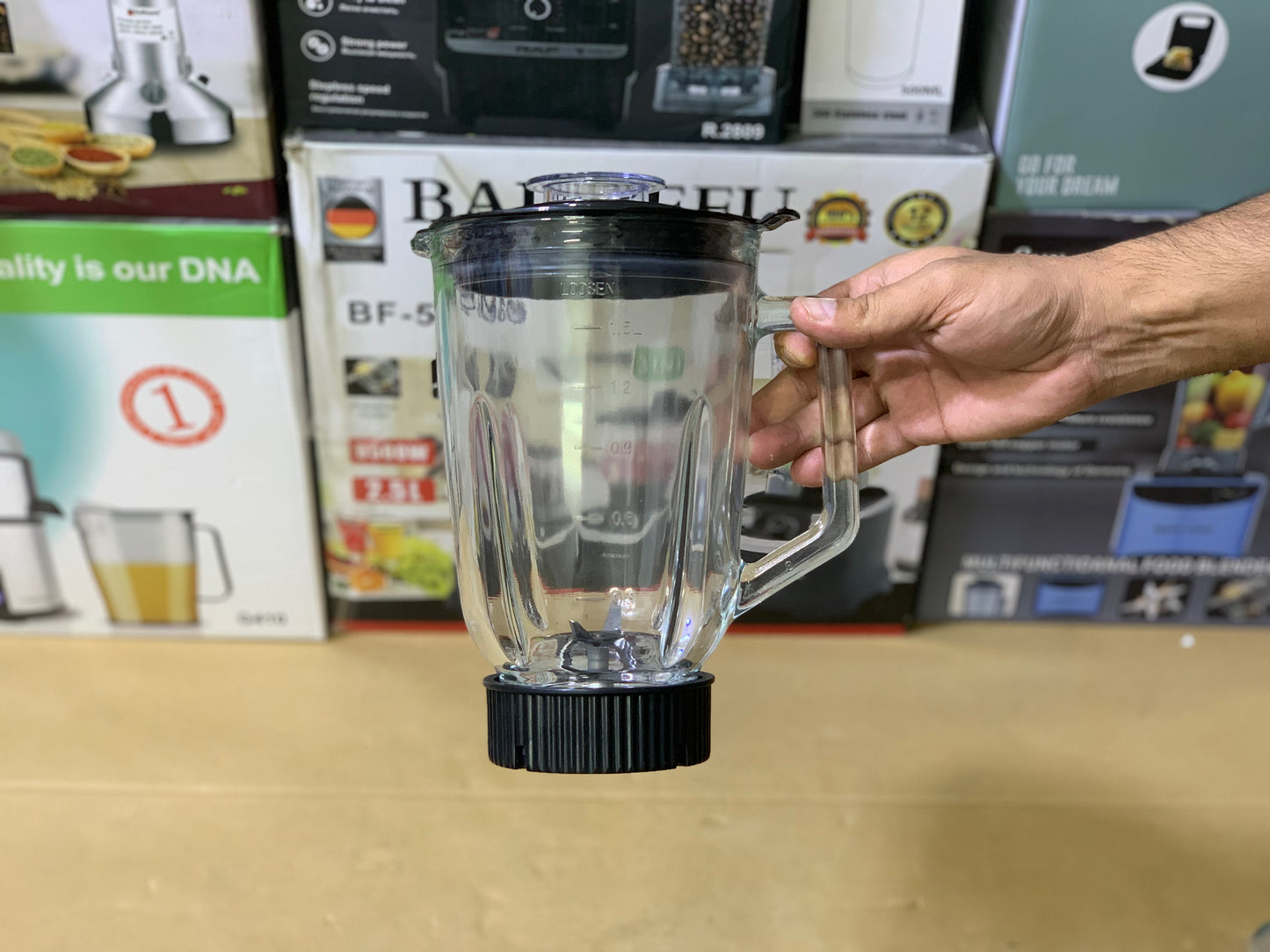 CRONIER Brand Multifunctional 2in1 Blender, Juicer and grinder 1200 watt and stainless steel blades
