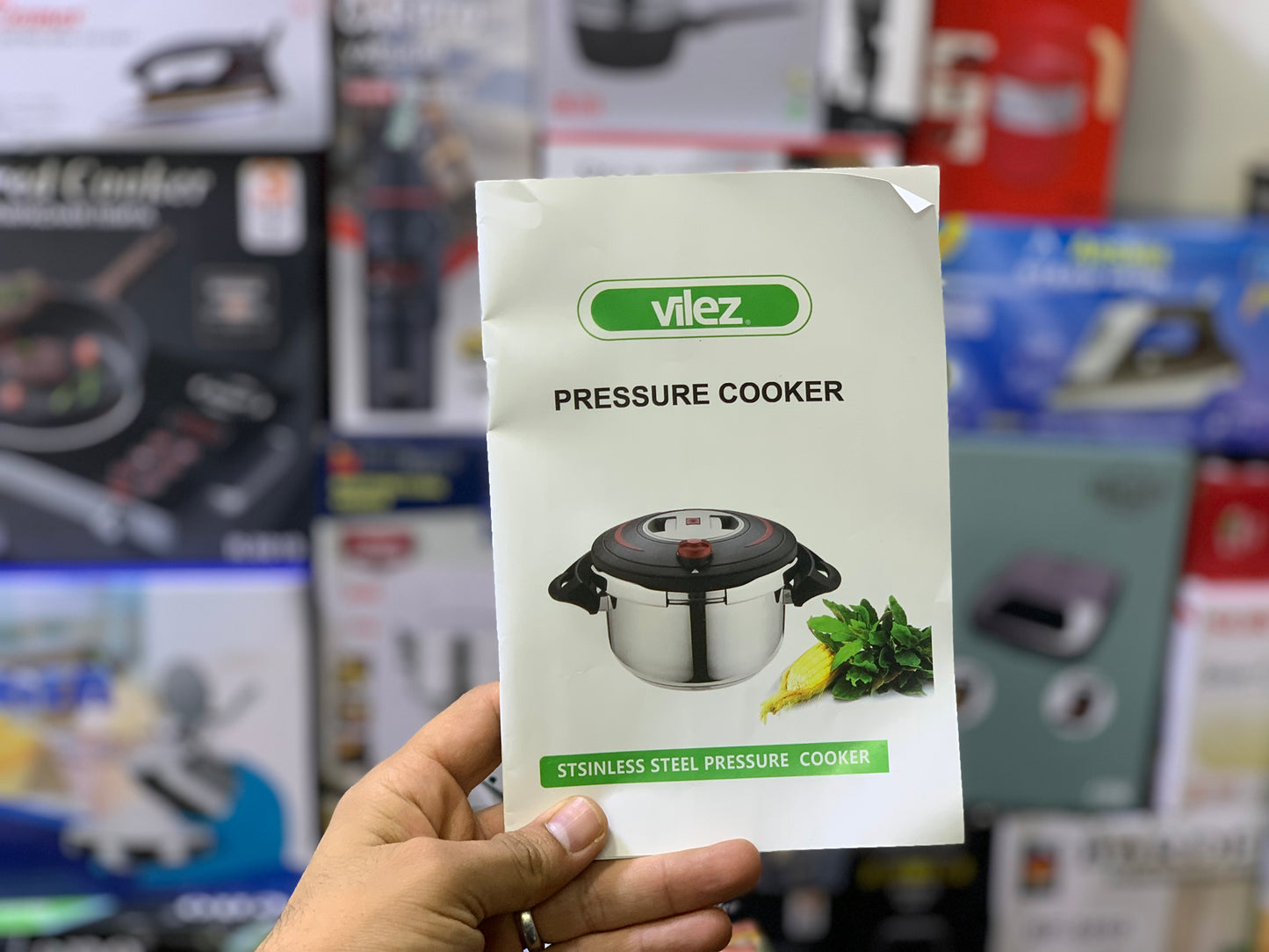 Vilez Pressure Cooker 4L and 6L |24cm Induction Bottom Stainless Steel |