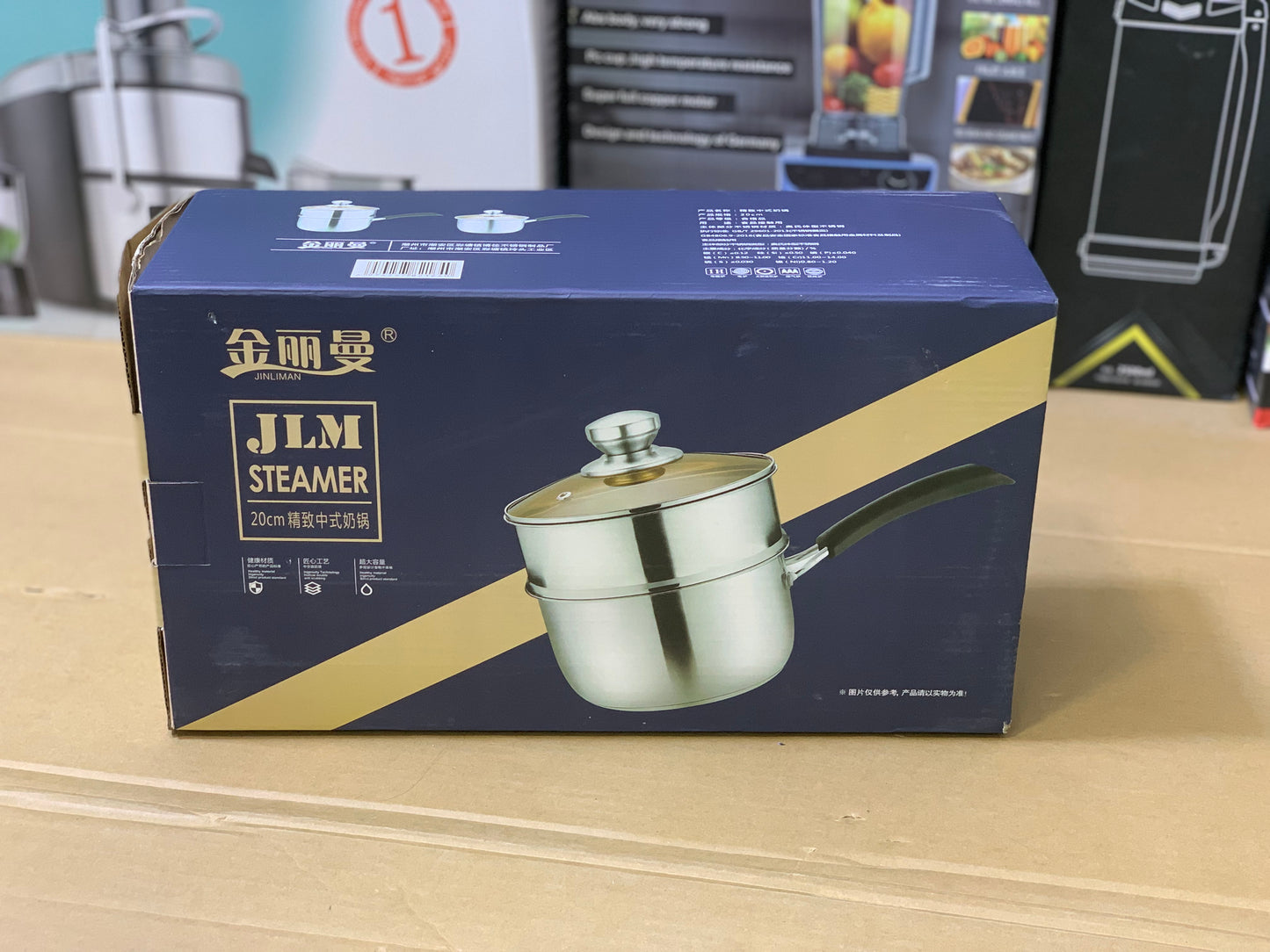 JLM Sauce pan 20cm stainless steel 2L Cool touch handle