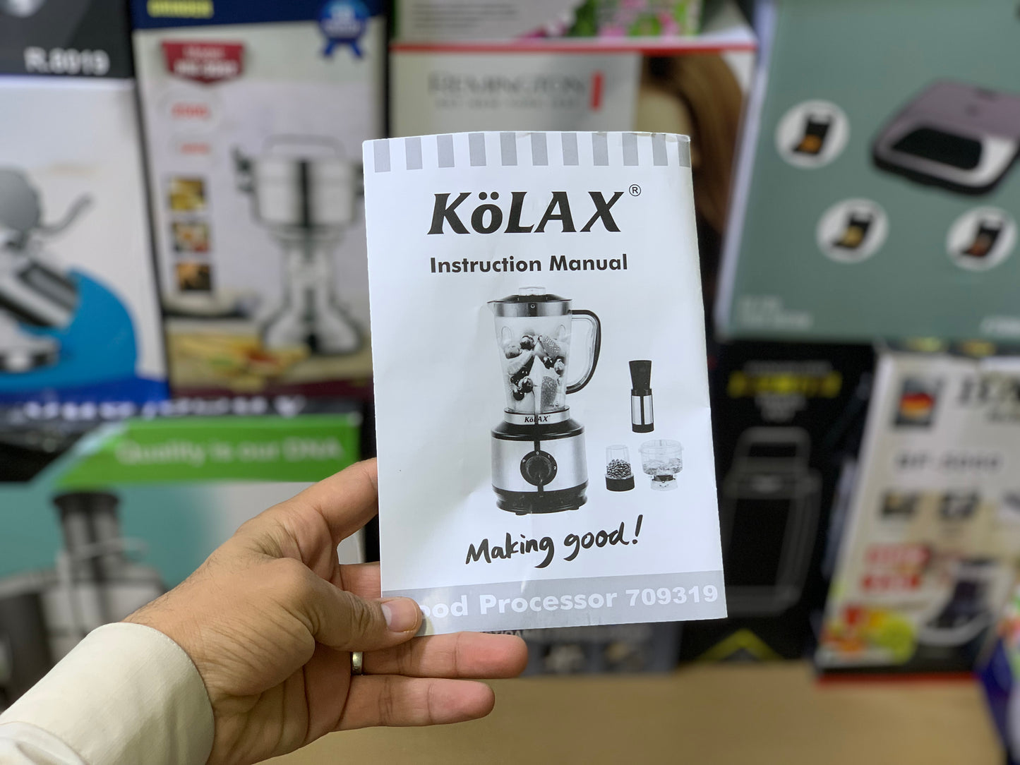 Kolax 4 in 1 Food Processor 1200 warr Stainless Steel blade |Blender , grinder and Chopper |