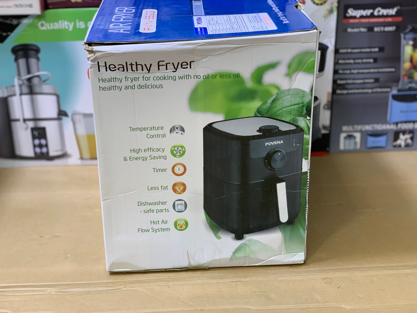 Povena Brand Air Fryer 5.5L Capacity and 1500 watt |