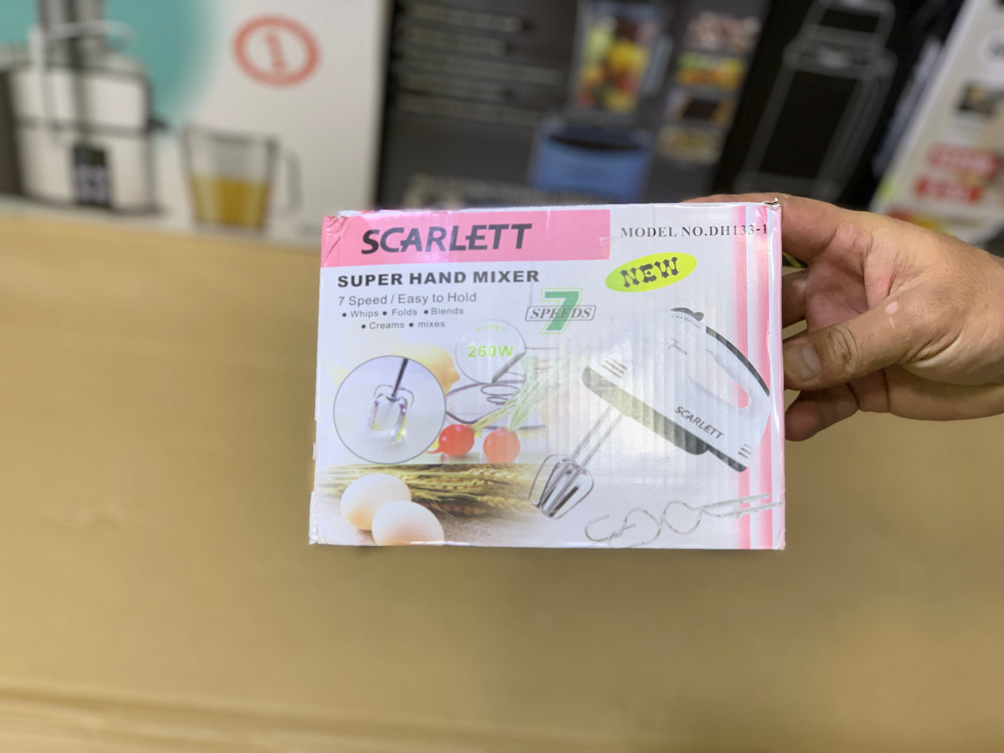 SCARLETT Super Hand Mixer Speed Easy to Hold and 260w | Coffee Beater