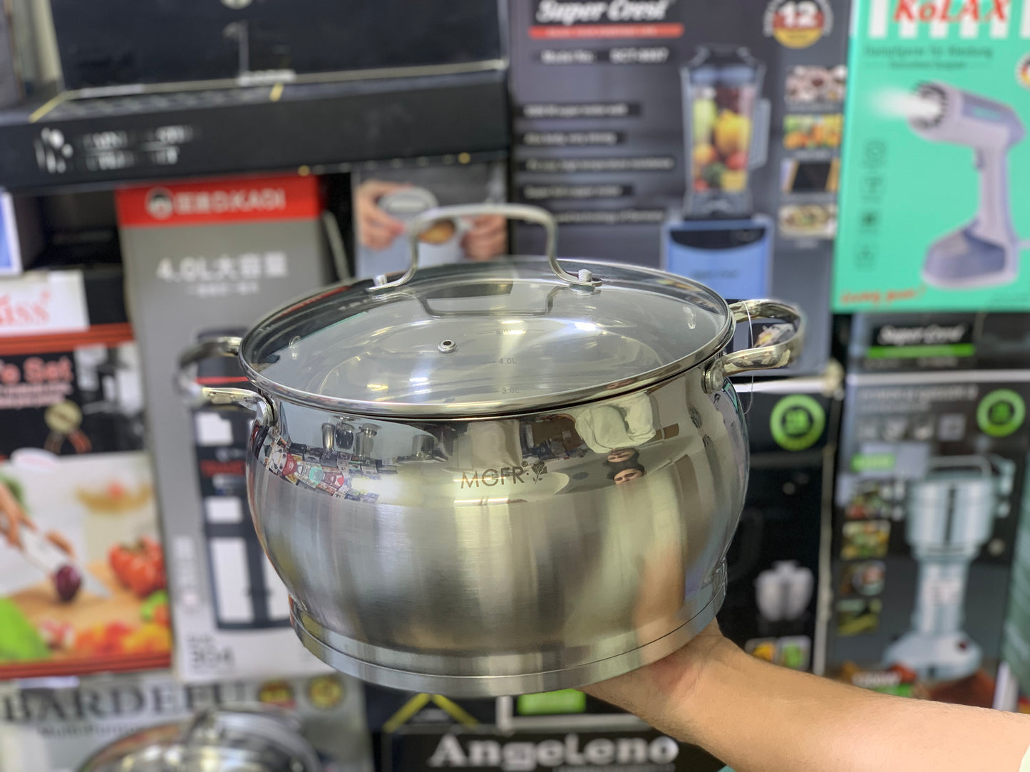 6 Pcs Cookware Set Stainless Steel