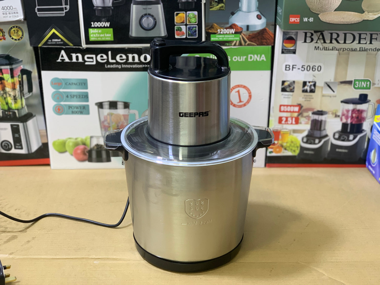 Geepas commercial multi Chopper | 1500watt and 10 LTR Stainless Steel Gears