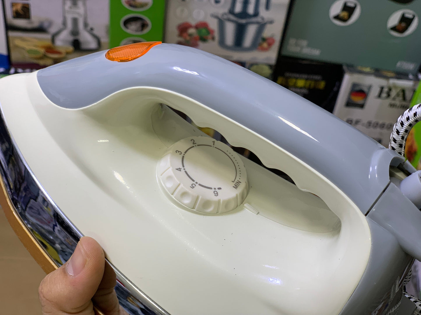 Geepas Electric Dry Iron 1200w |60 microns teflon coating and Automatic cut off |GDI23022P