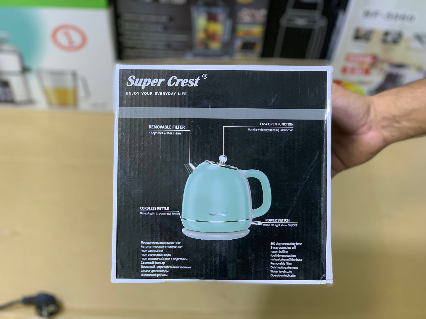 Super Crest Electric Tea Kettle 2.3L capacity | Model no : sct-4027