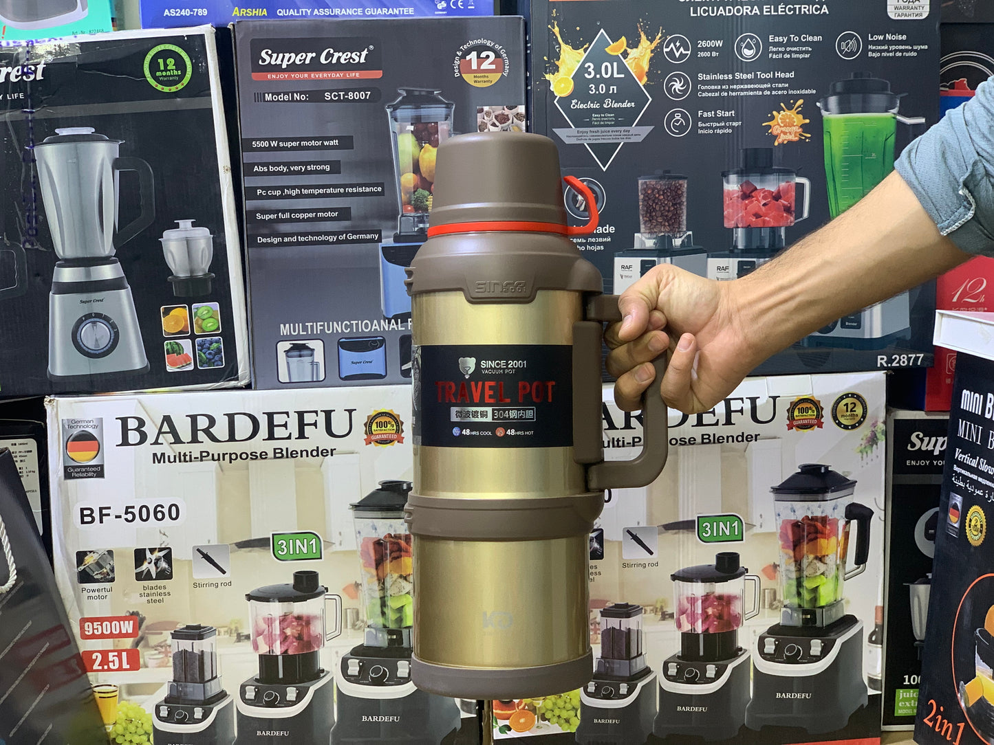 D Kadi stainless Steel Bottle 3600ml For Traveling and Camping