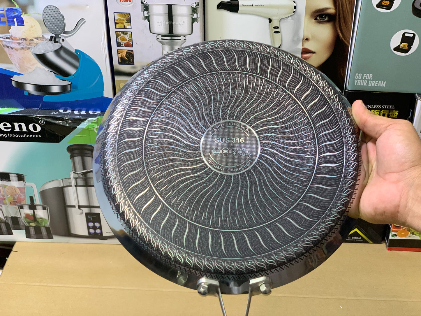 Laser coating Honeycomb pattern Frying tawa and Pan | Nonstick and stainless steel