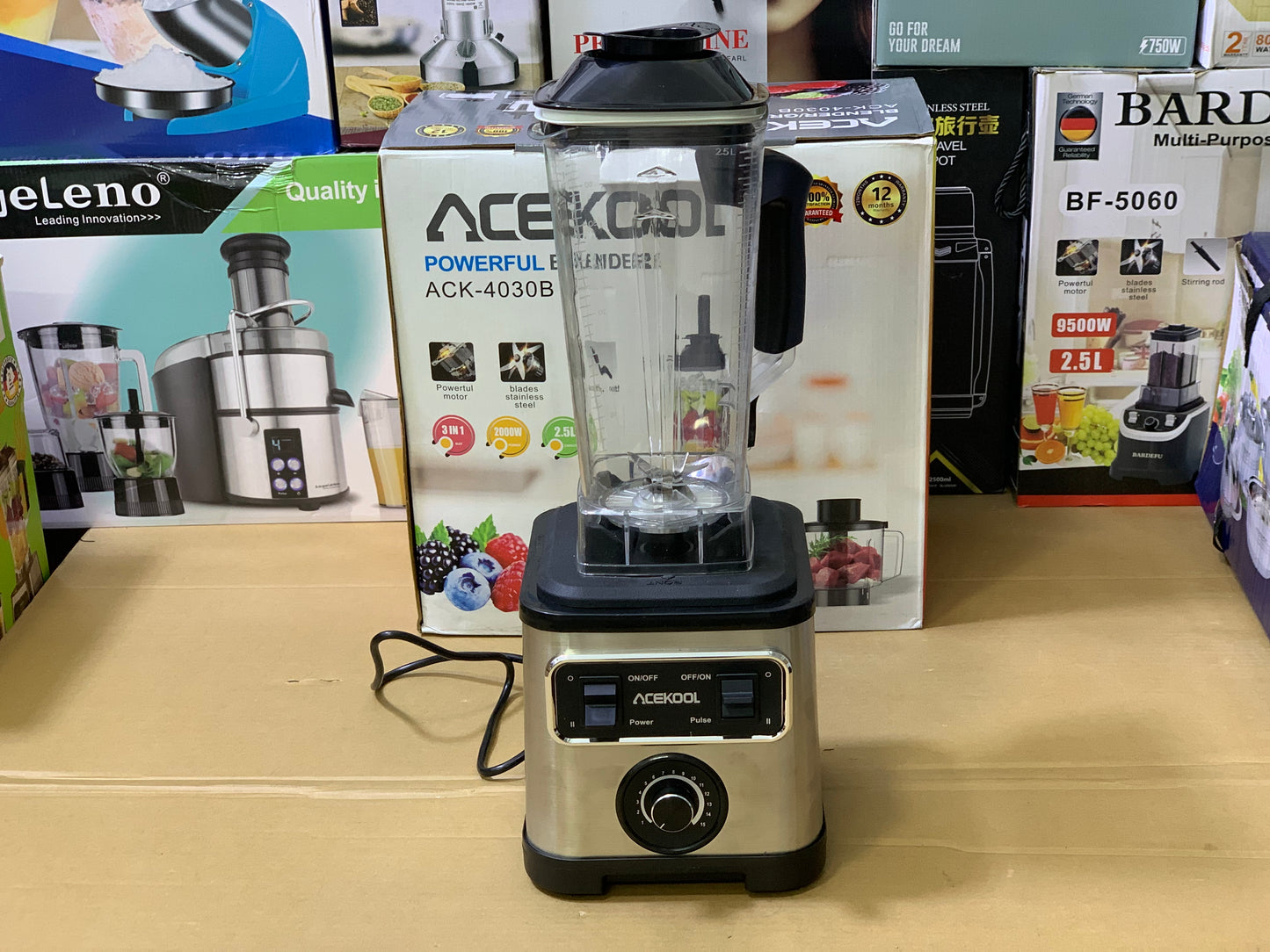 ACEKOOL Powerful 3in1 Blender 2000watt and 2.5L stainless steel blades