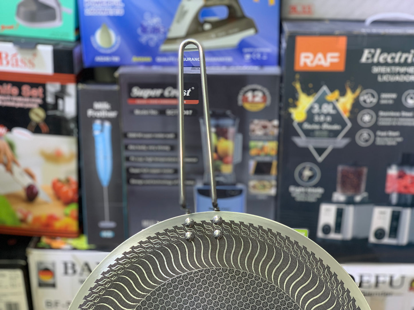 Laser Coating Tawa With Long Handles | SUS 316 Stainless Steel