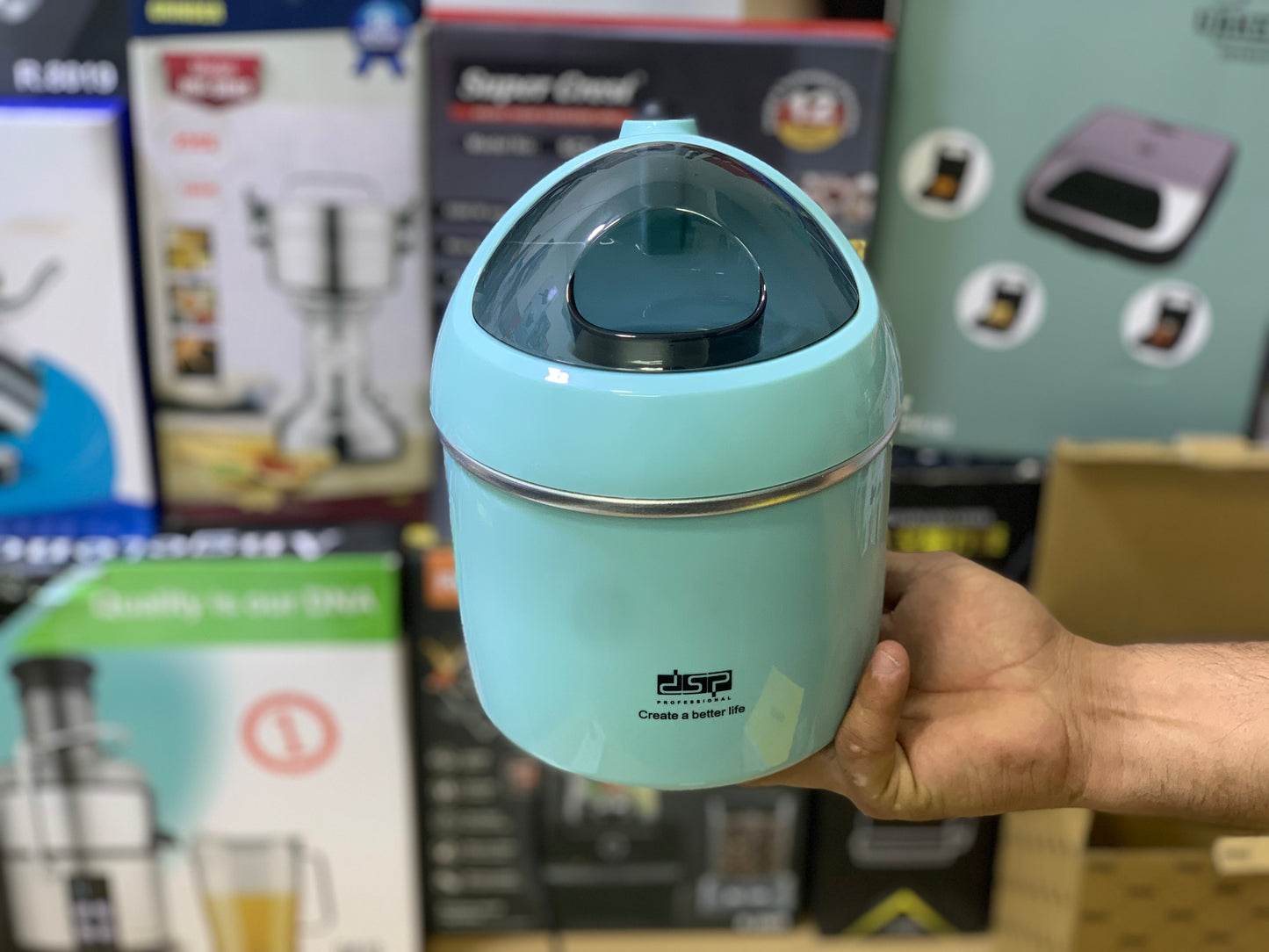 2 in 1 Yogurt and Ice Cream Maker 0.8L and 8W