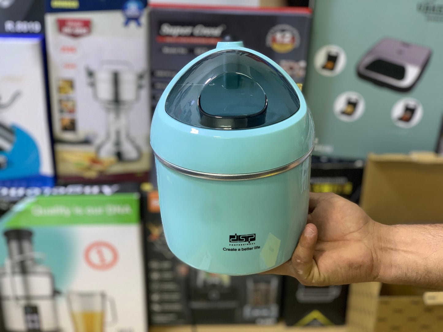 2 in 1 Yogurt and Ice Cream Maker 0.8L and 8W