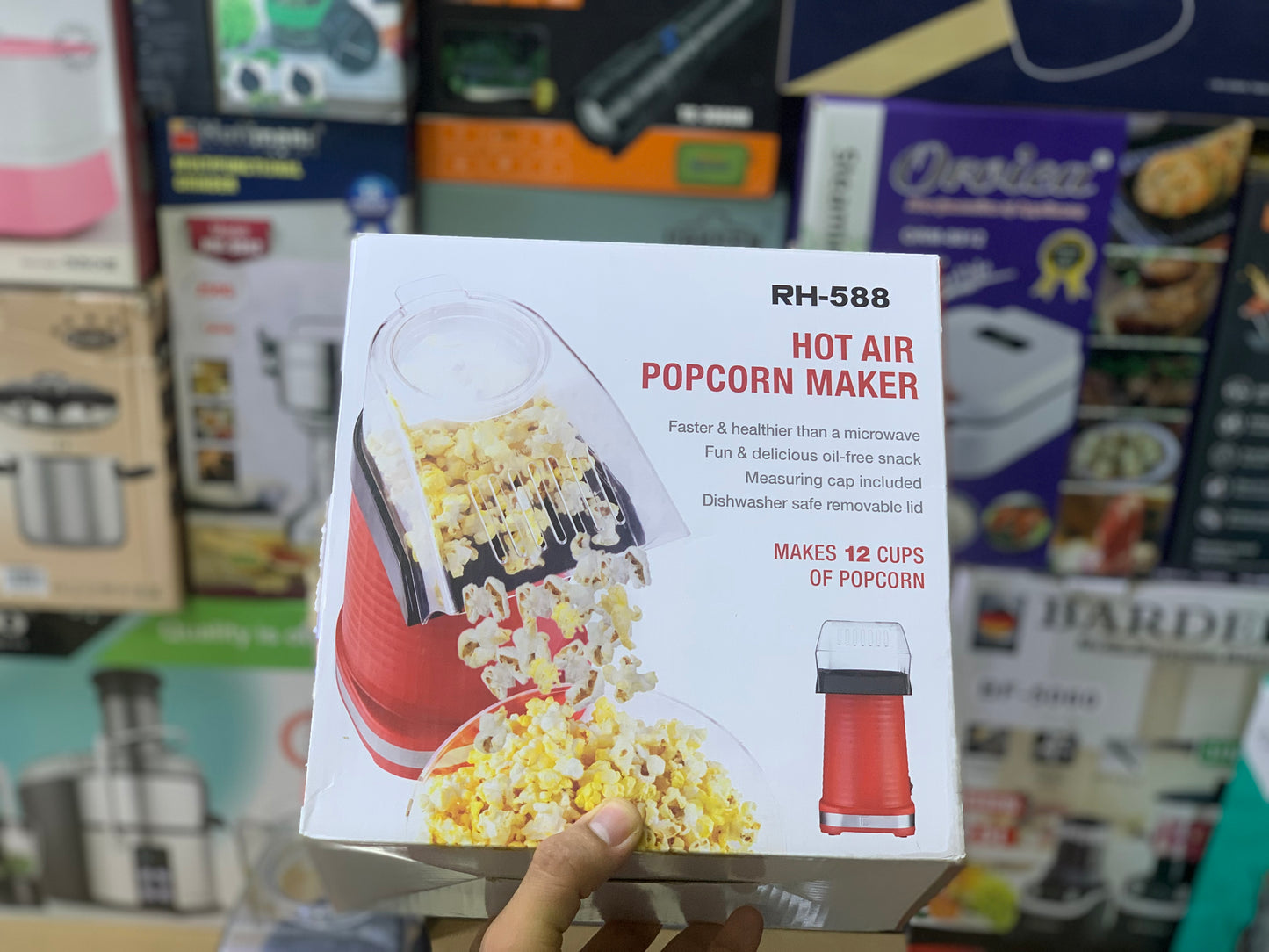 Popocorn Maker Machine RH-588 | Stainless Steel |