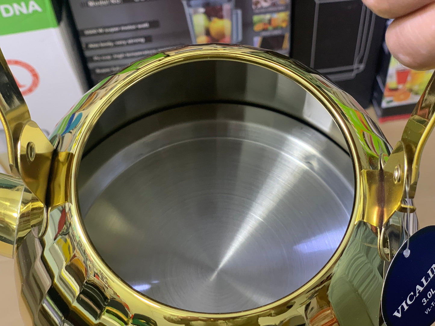 Vicalina brand Golden Tea kettle 3.0L Stainless steel