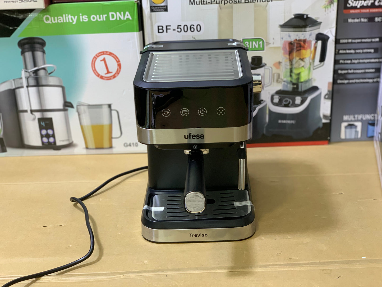 Ufesa Brand Coffee and Espresso Maker 1050w and 1.5L Stainless Steel