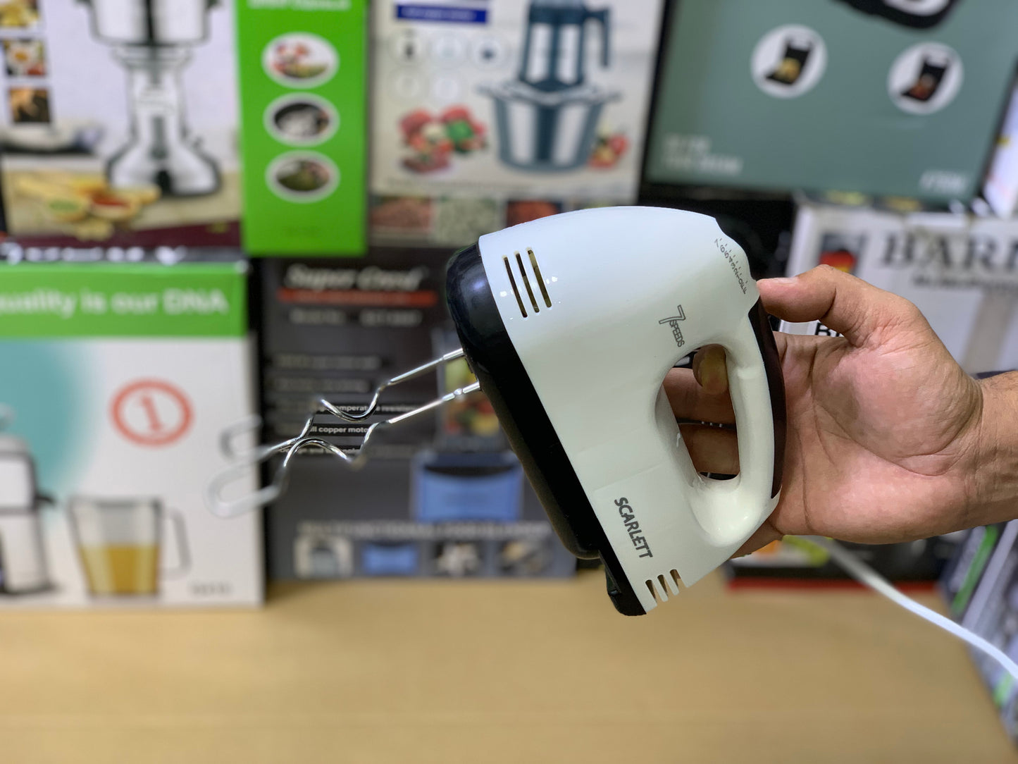 SCARLETT Super Hand Mixer Speed Easy to Hold and 260w | Coffee Beater