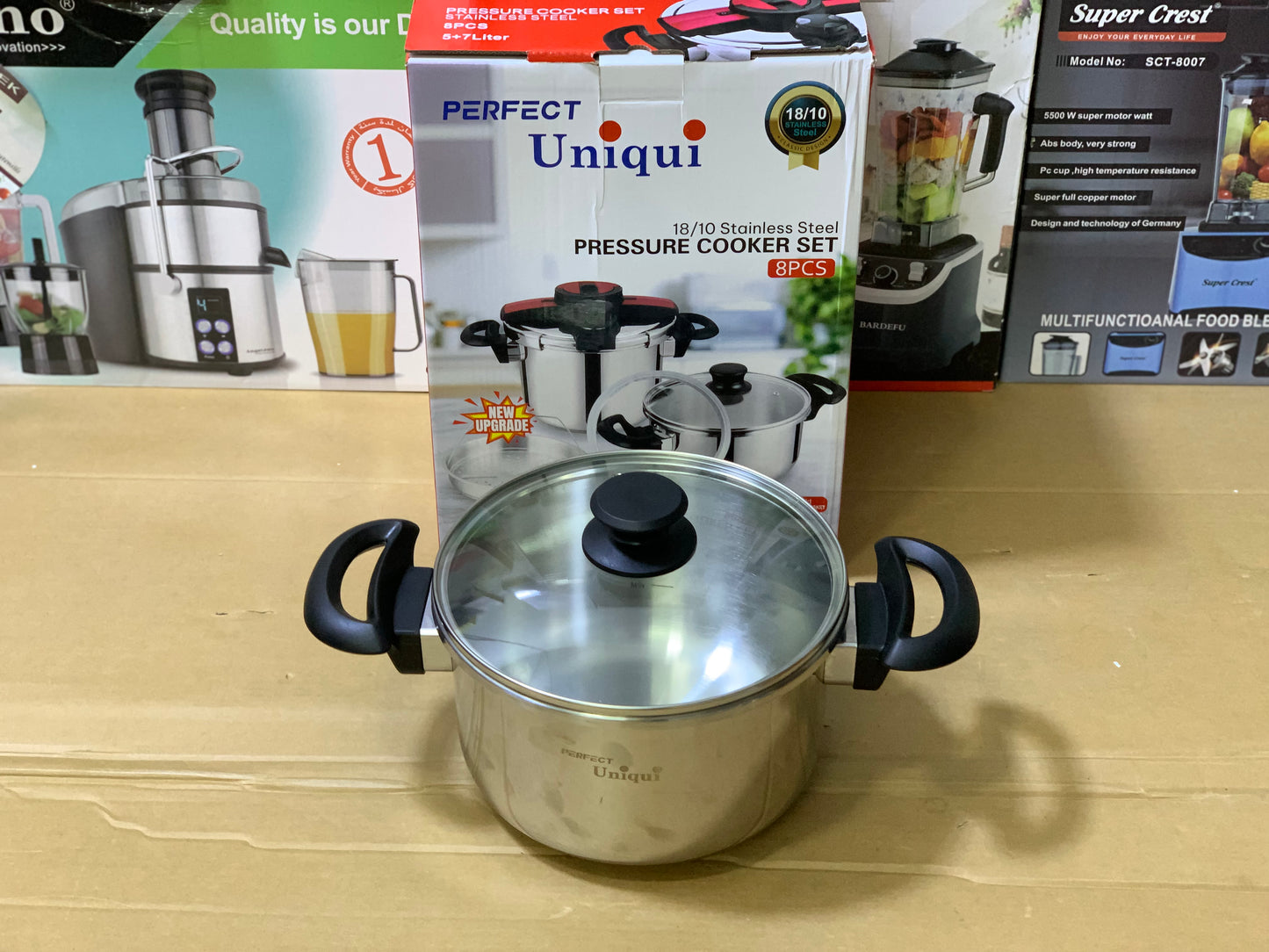 Perfect UniquI brand 8in1 Pressure Cooker 5L and 7L stainless steel |