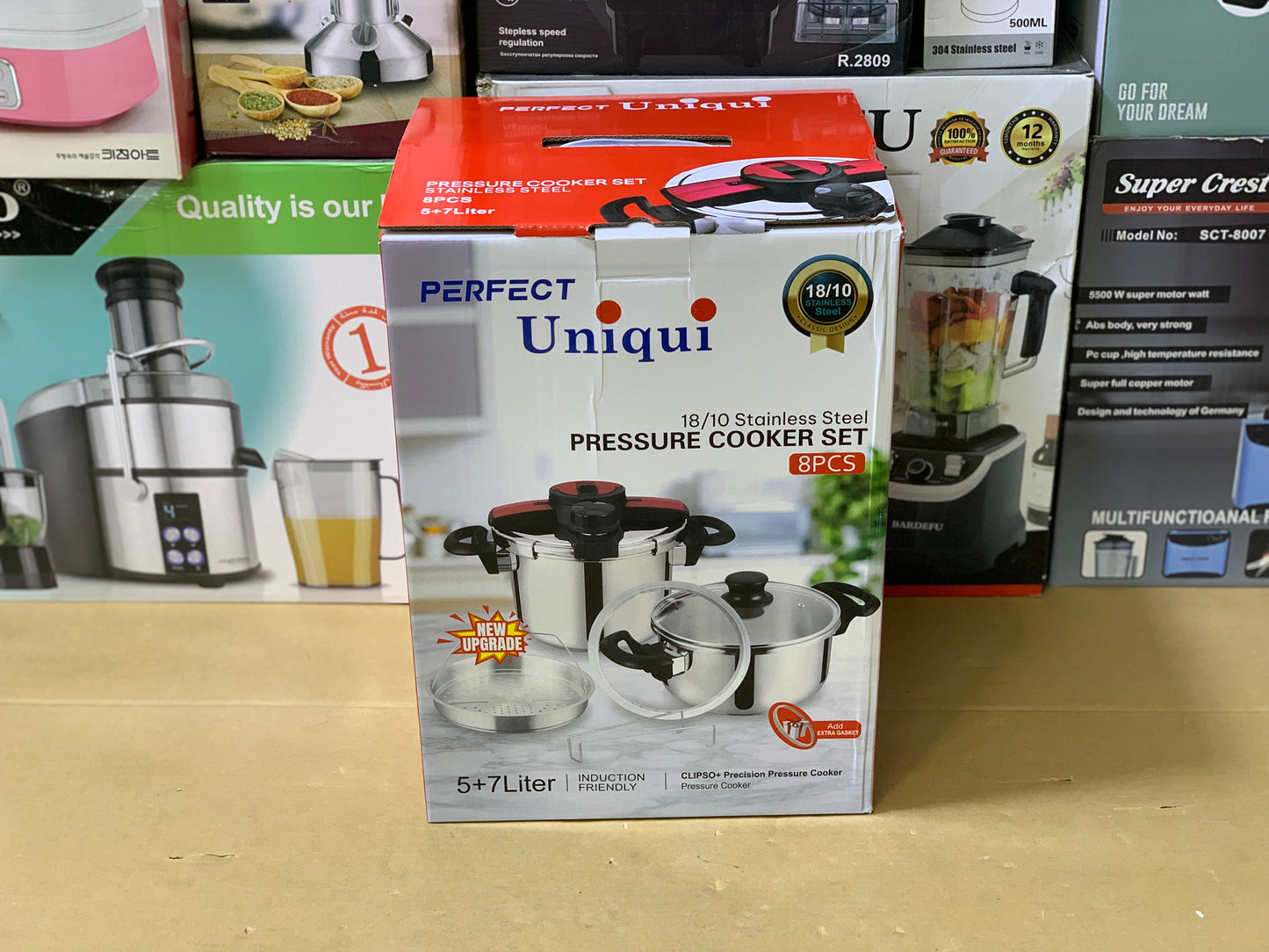 Perfect UniquI brand 8in1 Pressure Cooker 5L and 7L stainless steel |
