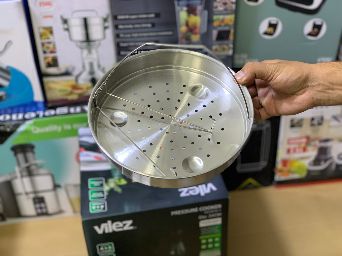 Vilez Pressure Cooker 4L and 6L |24cm Induction Bottom Stainless Steel |