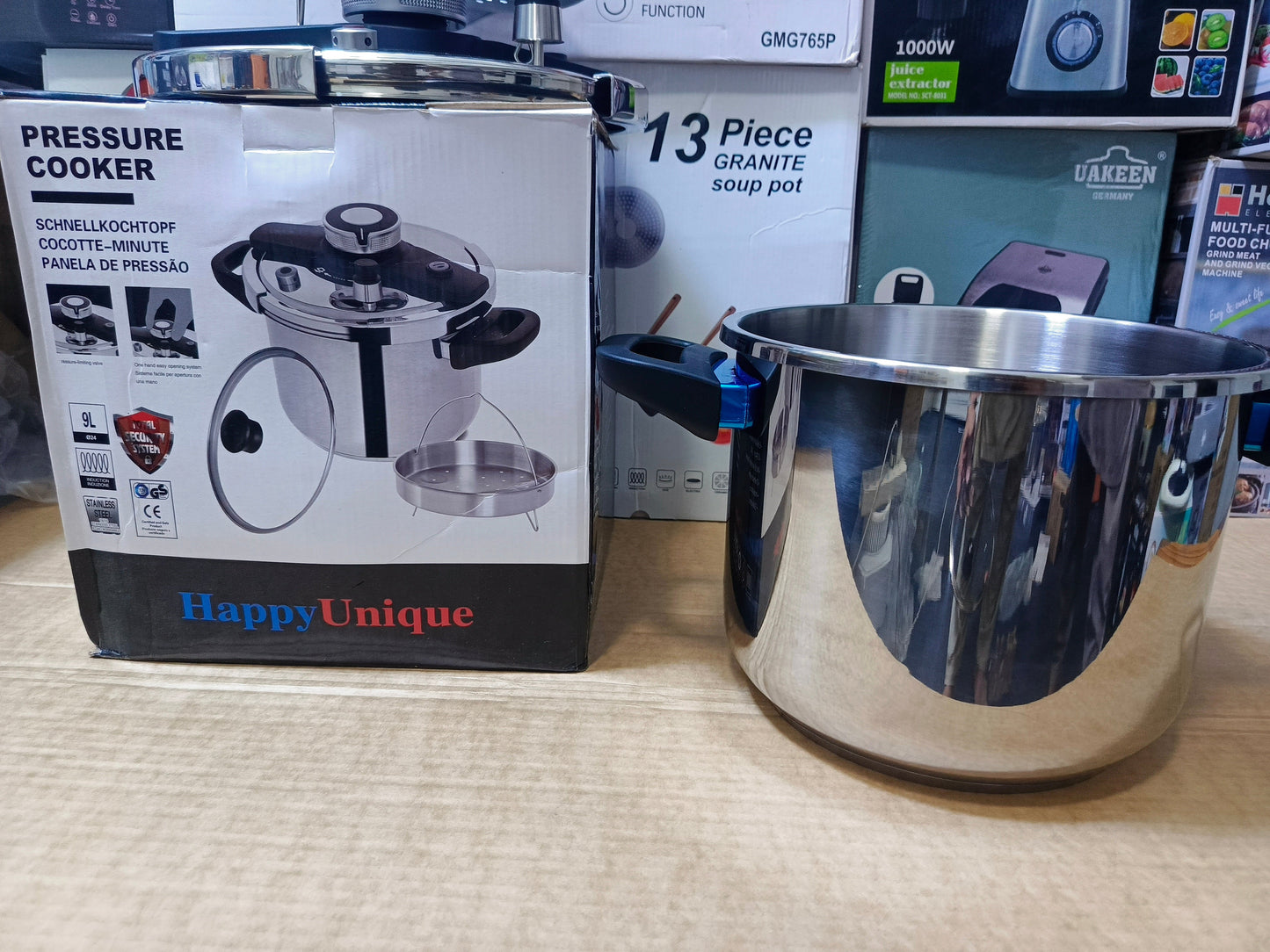9L 2 in 1 Pressure Cooker Stainless steel