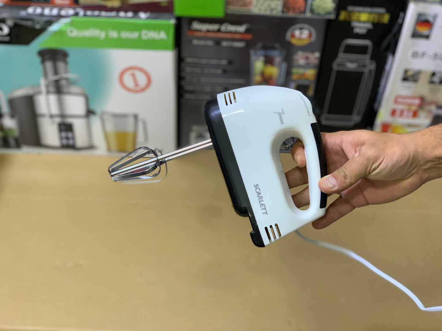 SCARLETT Super Hand Mixer Speed Easy to Hold and 260w | Coffee Beater