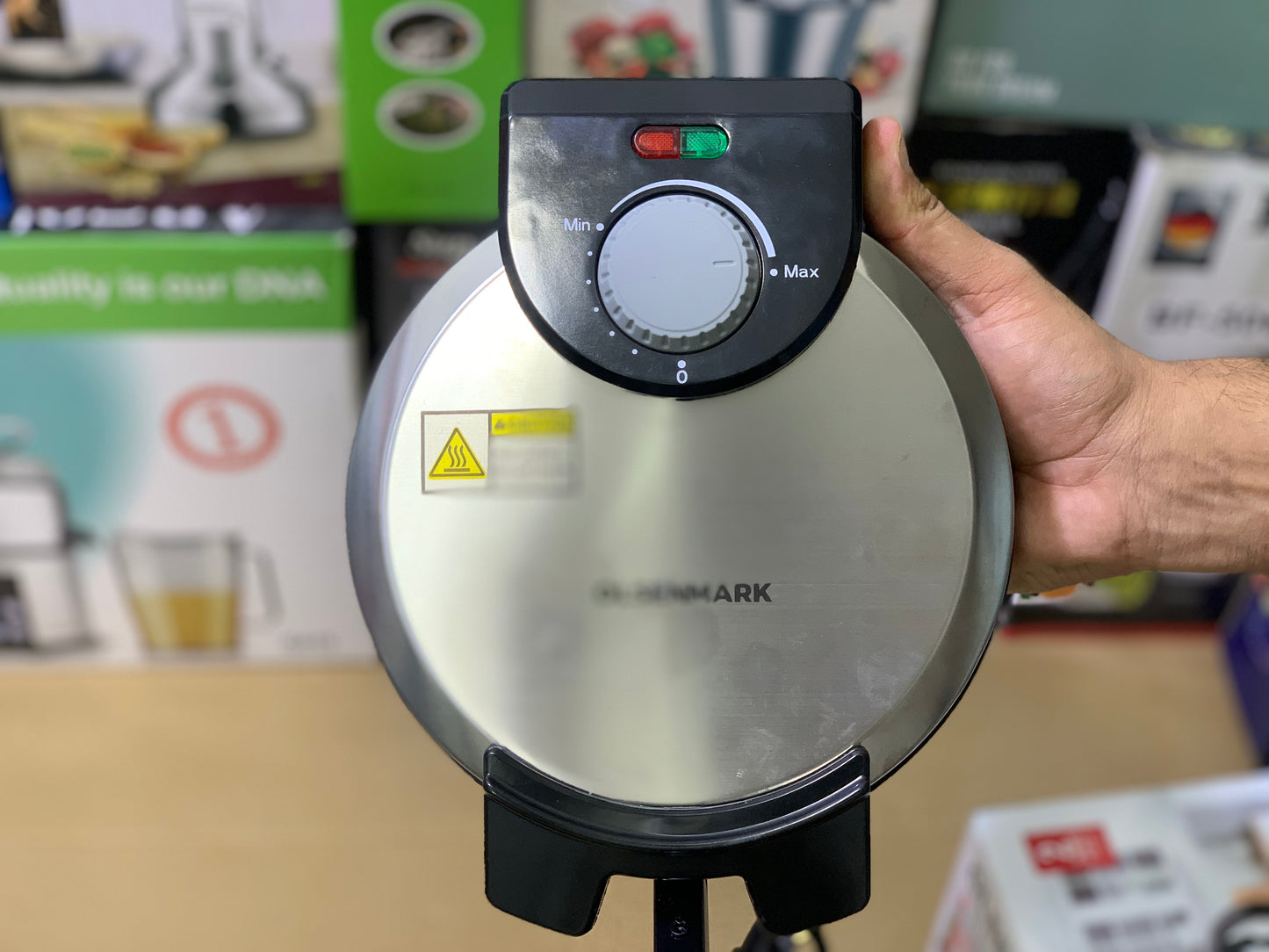 Olsen Mark 8cm Roti Maker 900 watt Nonstick double plate High quality