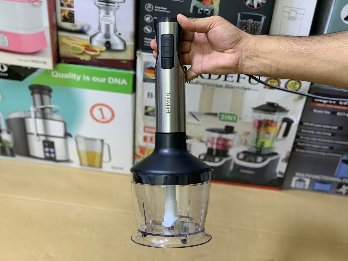 Juissiart Brand 4in1 Hand blender 800 watt | Blender, Mixer and Chopper Stainless Steel