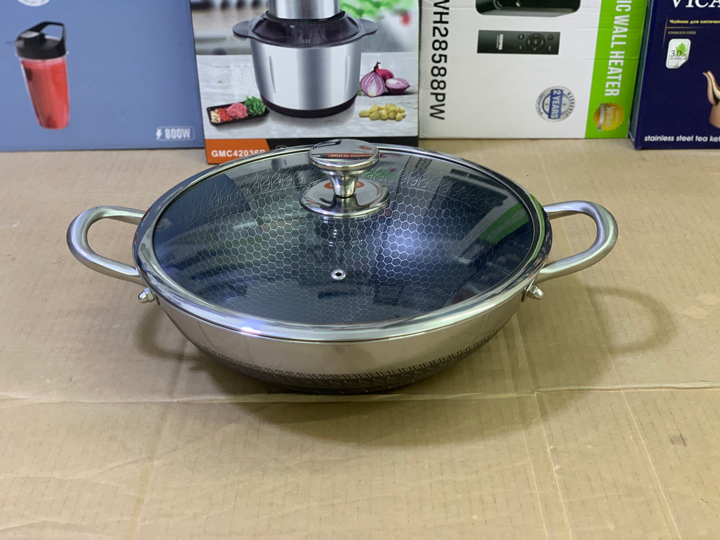 Deep Handi Type Casserole SUS 316 Pure Nonstick and stainless steel