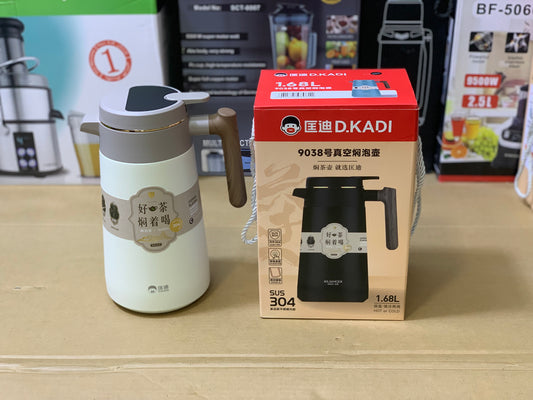 D.Kadi Tea Thermos with Temperature indicator 1680ml| D.Kadi Flask SUS 304 |Hot&Cold 24hrs Model:9038