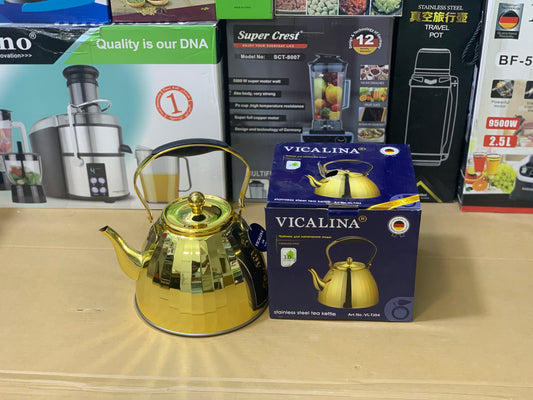 Vicalina brand Golden Tea kettle 3.0L Stainless steel