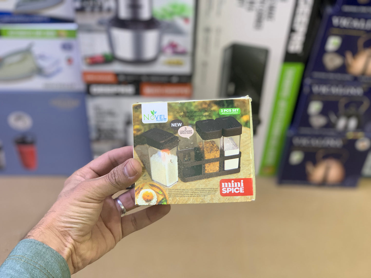 Plastic Spice Jar and Spice organizer