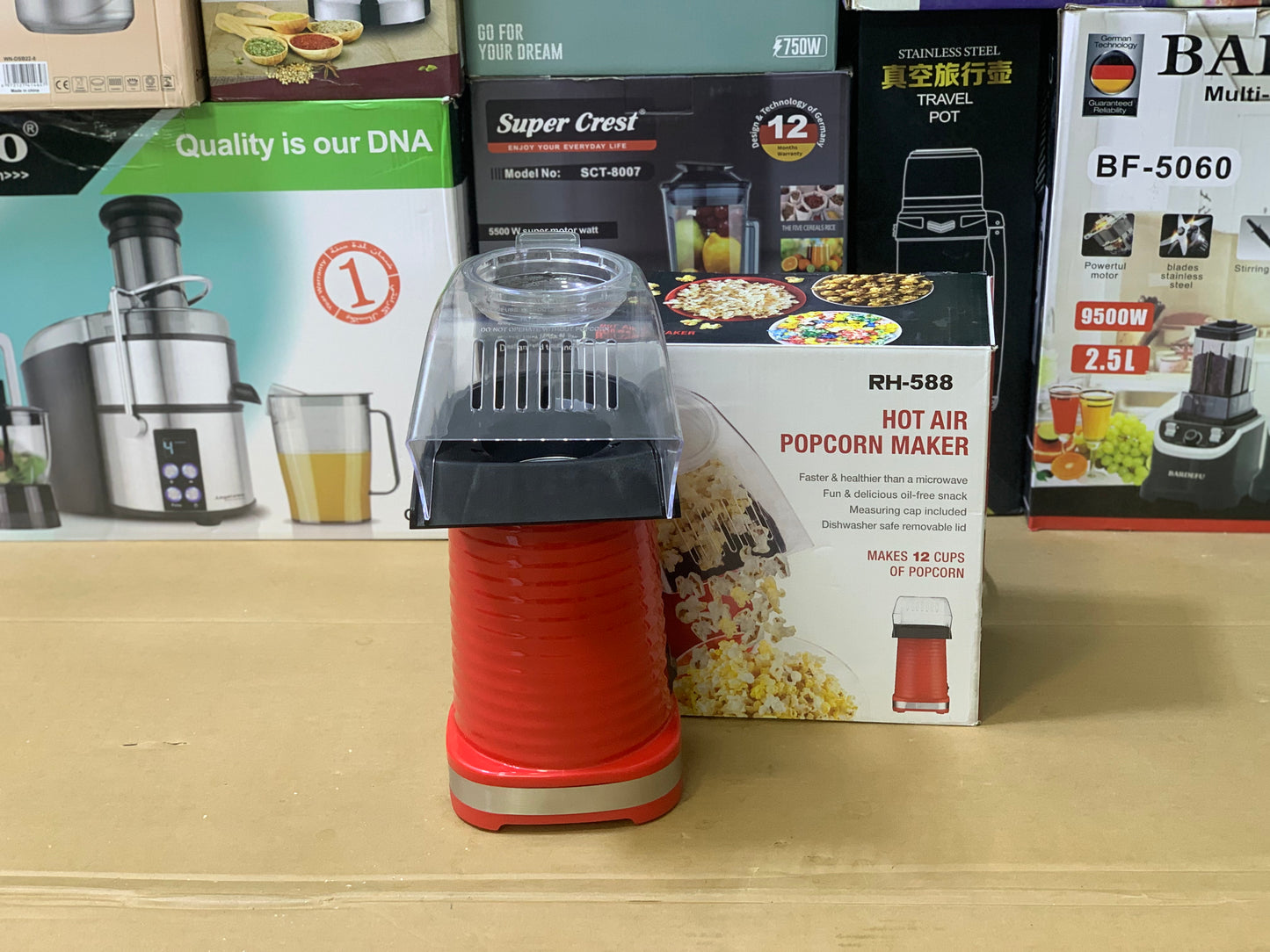 Popocorn Maker Machine RH-588 | Stainless Steel |
