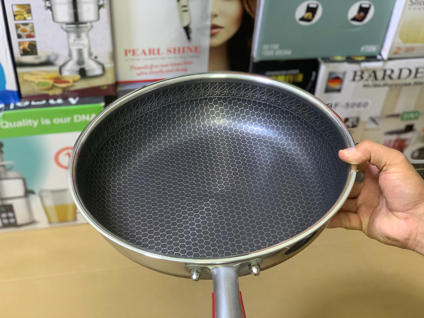 Laser Coating Honeycomb pattern