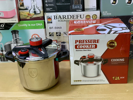 2in1 Pressure Cooker 12Liter Stainless Steel ware Advance safety