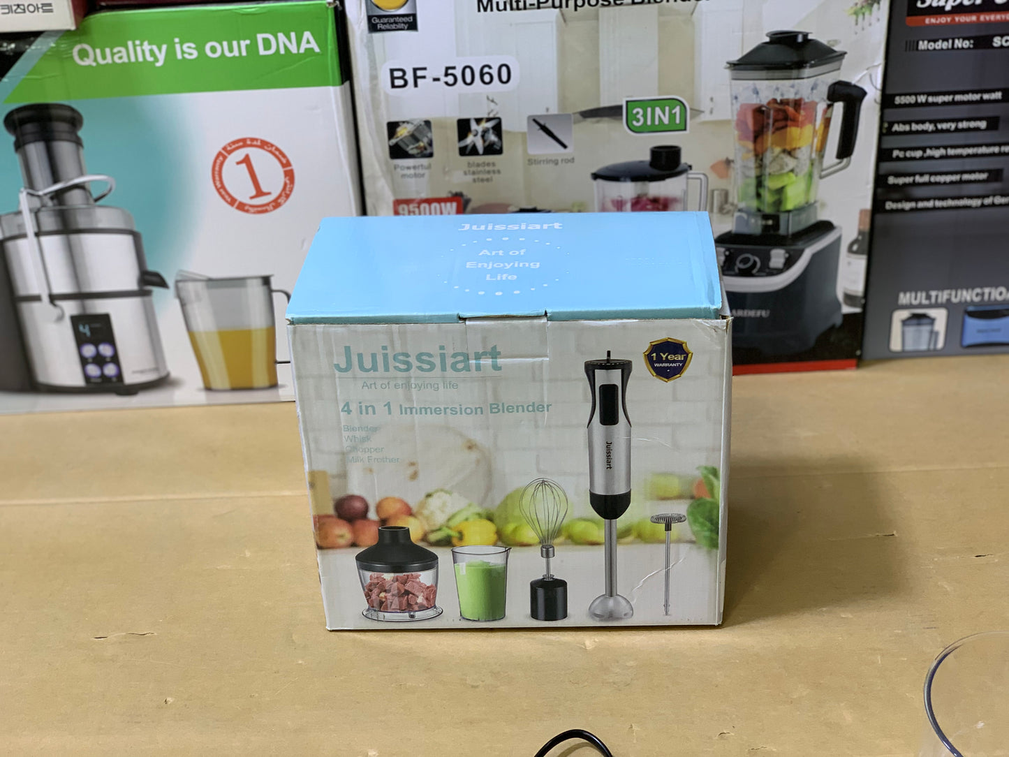 Juissiart Brand 4in1 Hand blender 800 watt | Blender, Mixer and Chopper Stainless Steel
