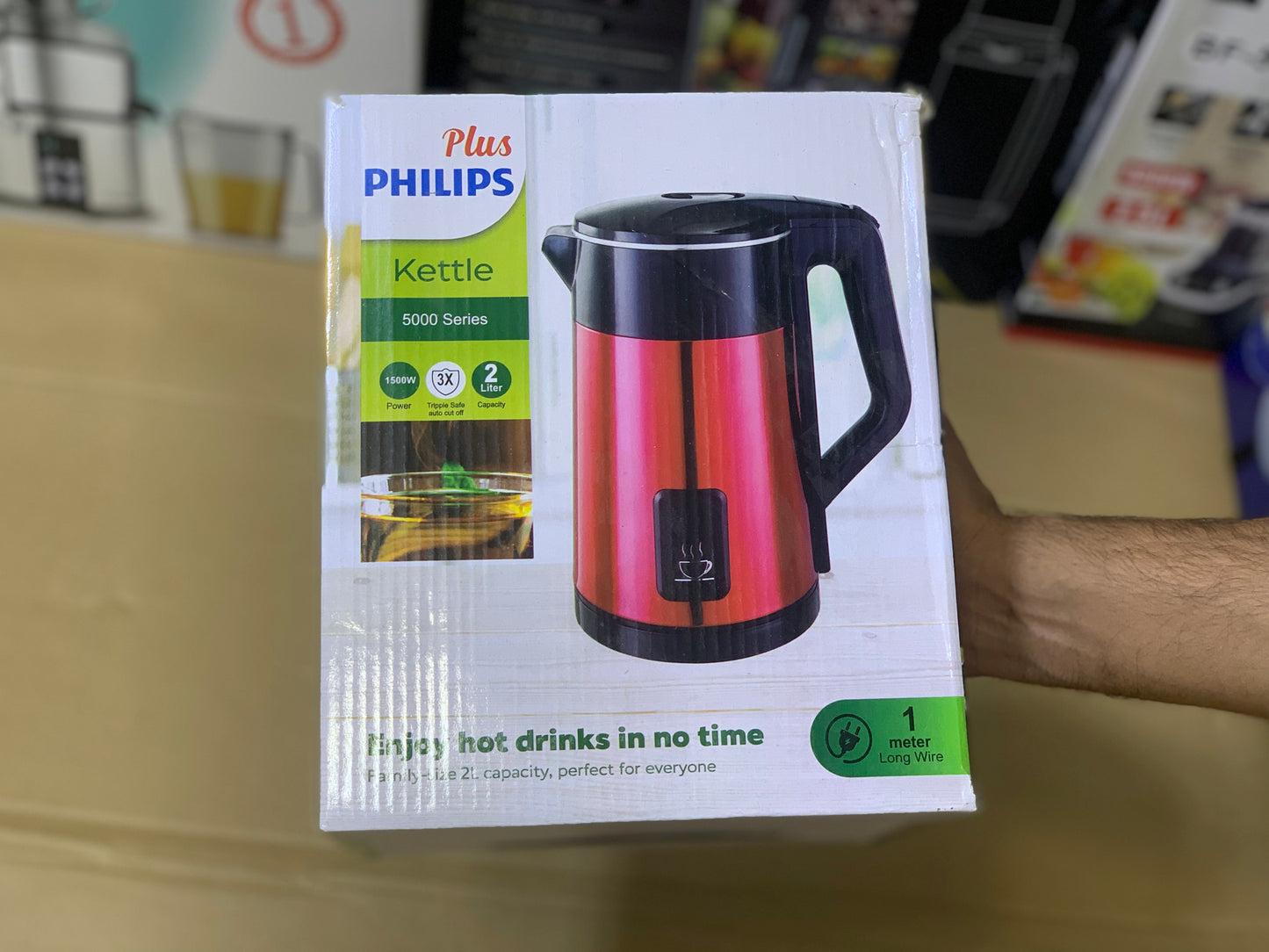 Plus Philips Electric Kettle 2.0L and 1500 watt | Automatic Shutoff advance technology Stainless steel