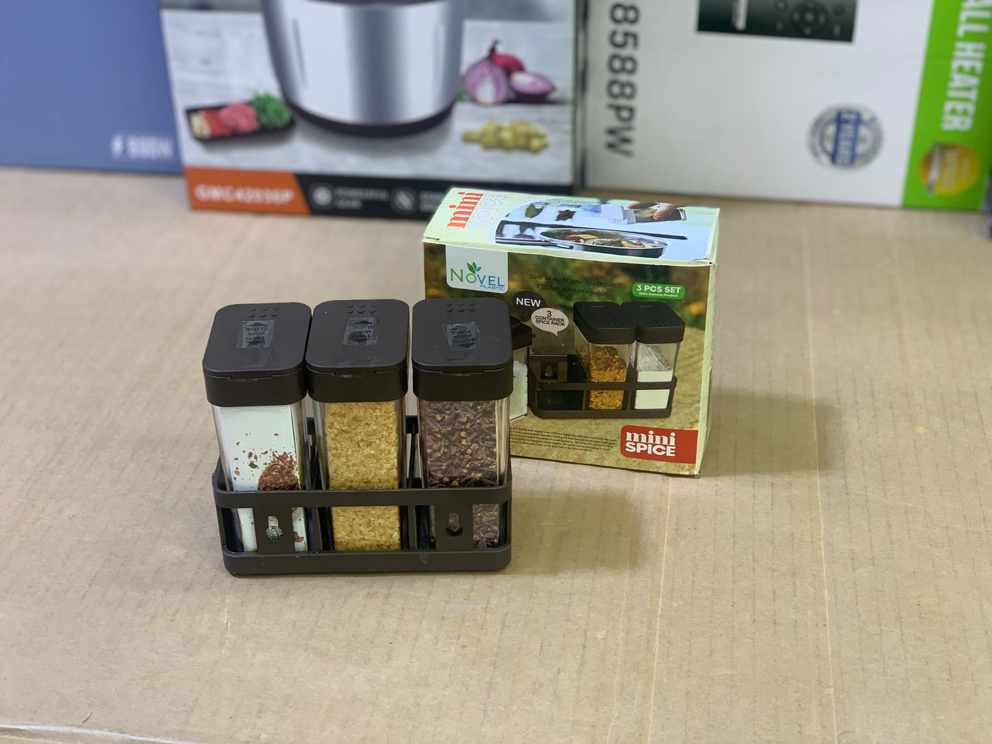 Plastic Spice Jar and Spice organizer