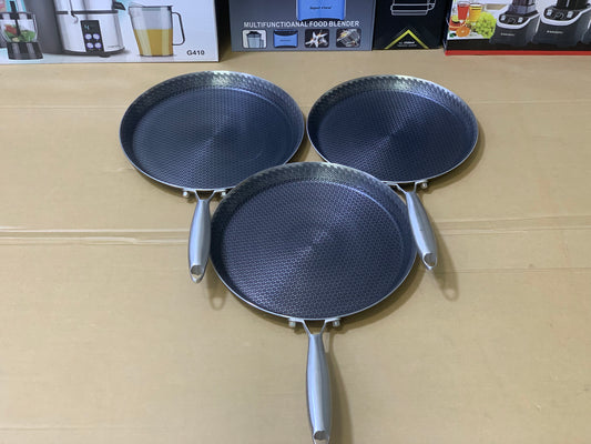Laser coating Honeycomb pattern Frying tawa and Pan | Nonstick and stainless steel