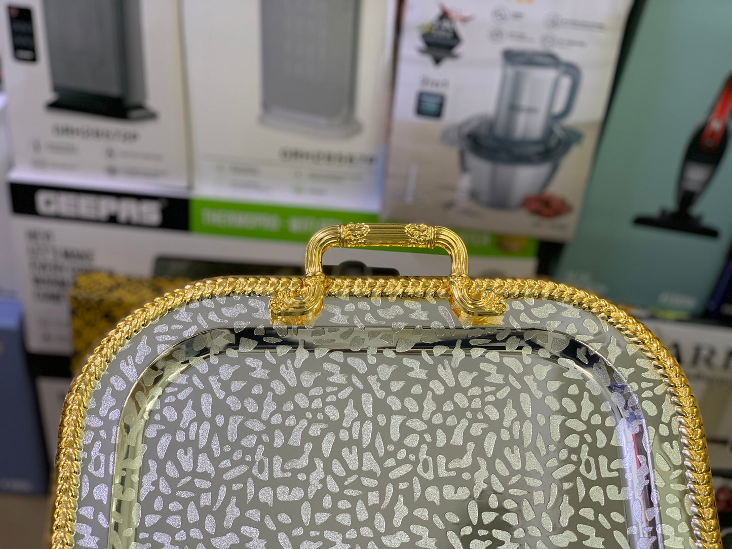 Stylish design Serving tray stainless steel | 3 Pieces