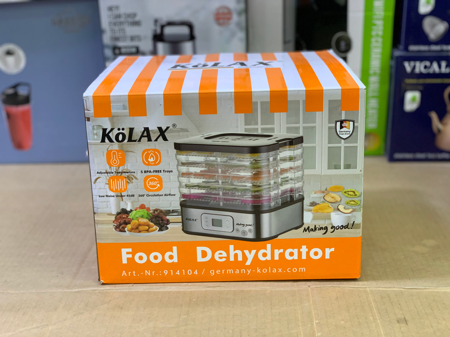 Kolax brand Dehydrator 5 Acrylic tray 240 watt