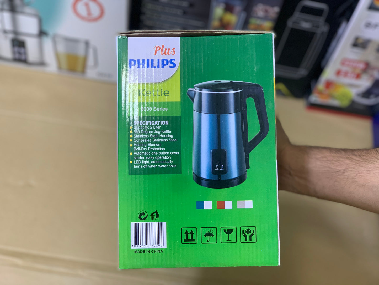 Plus Philips Electric Kettle 2.0L and 1500 watt | Automatic Shutoff advance technology Stainless steel