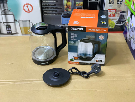 Geepas Electric Glass Tea Kettle 1.8L and 1500watt | Automatic cut off | Model:K9901B
