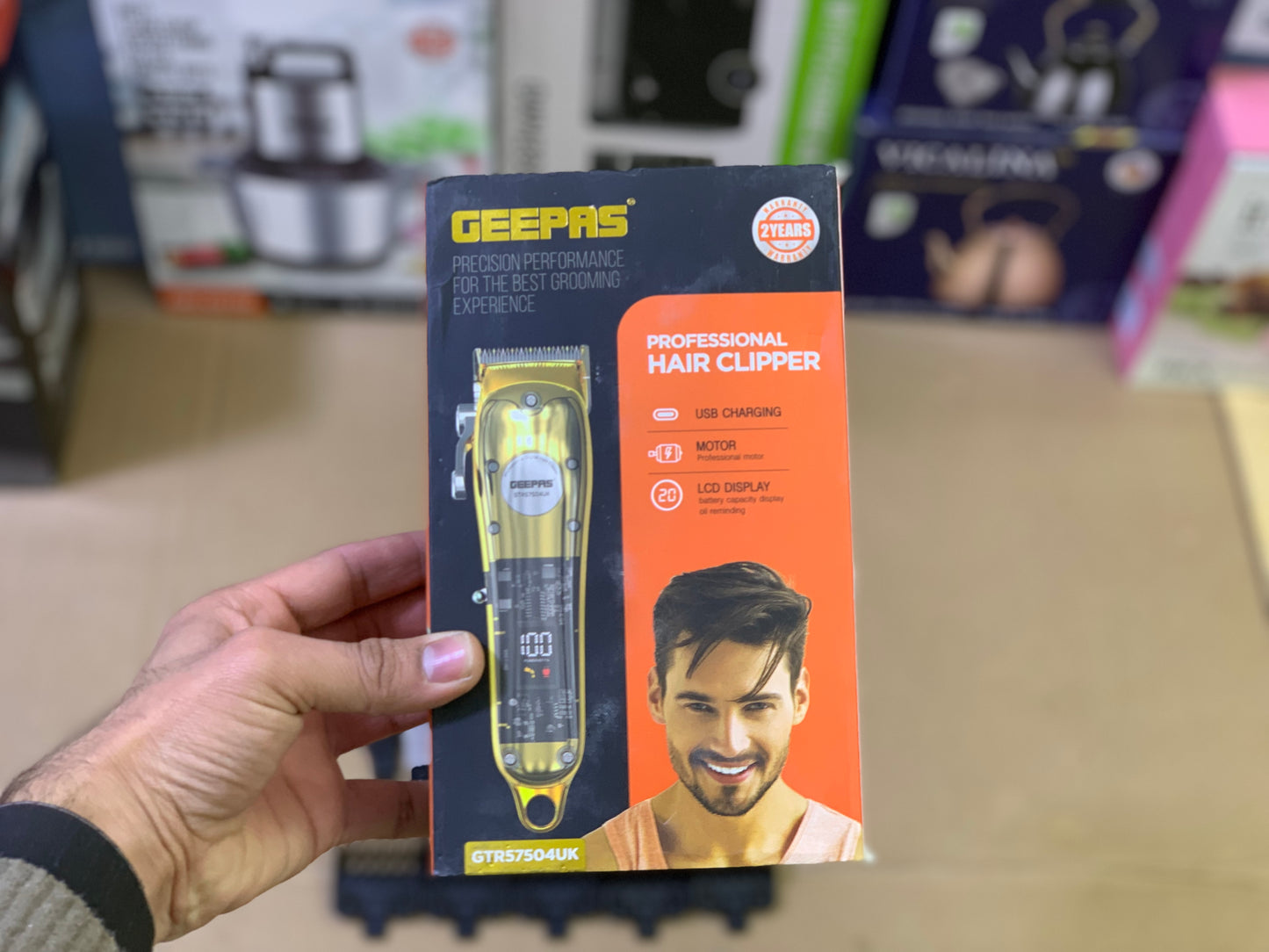 Geepas brand Hair clipper and trimmer | Model 57504