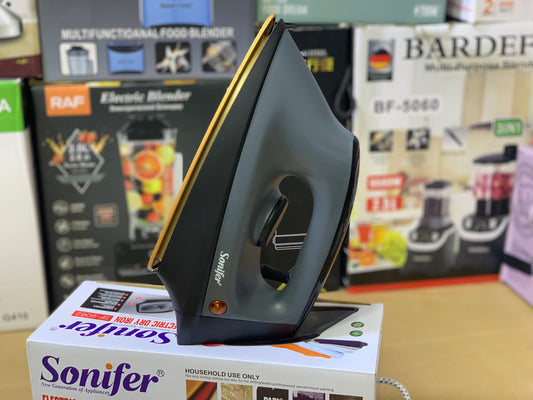 Sonifer Electric Dry iron SF-9062  1200w Non Stick Soleplate
