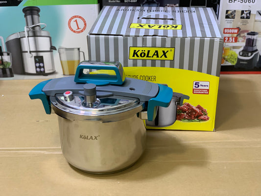 Kolax brand 6L Pressure Cooker 2in1 Easy Lock and unlock Stainless Steel